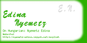 edina nyemetz business card